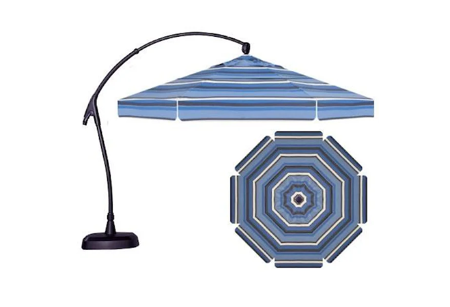 Cantilever Umbrellas 11' Cantilever Octagonal Umbrella by Treasure Garden at Esprit Decor Home Furnishings